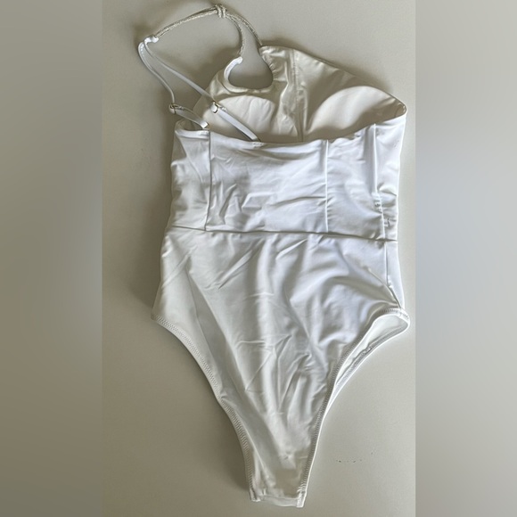 NWT Ramy Brook India One Piece Swimsuit in White Size XS - Picture 2 of 3